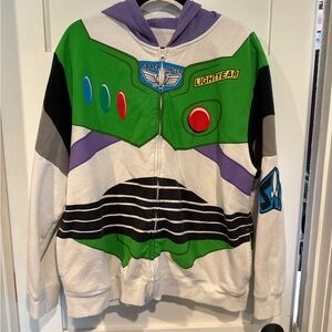Disney Buzz Lightyear mens large Jacket - Green, White, Purple